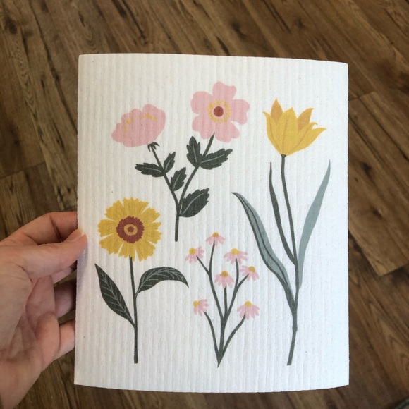 Other - $10 add on- Floral eco sponge cloth